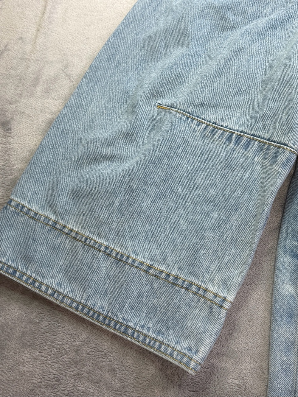 Free People Light Blue Denim Shift Dress Women’s Summer M - Picture 4 of 12